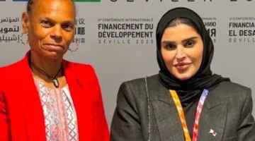 اجتماع وزير الدولة للتعاون الدولي مع مسؤولة من سويسرا