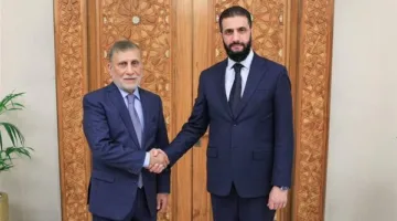الرئيس السوري يستضيف المبعوث الخاص لرئيس وزراء العراق.