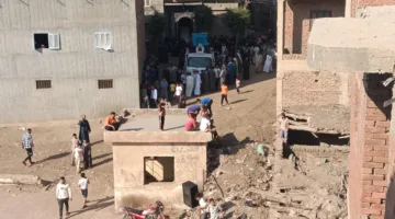 قرية السنابسة في المنوفية تستعد لتوديع جثامين ضحايا الحادث الإقليمي