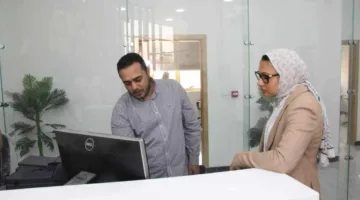 نائب محافظ الوادي الجديد تراقب تقدم العمل في مشروع ميكنة صندوق أراضي الاستصلاح