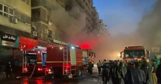 ماس كهربائي يتسبب في حريق بشقة سكنية في منطقة أوسيم