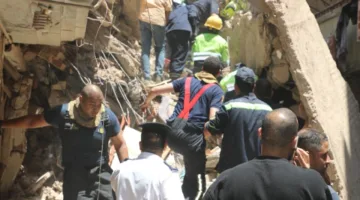 إنقاذ 13 شخصاً من تحت أنقاض مبنى منهار في حدائق القبة وتسجيل حالتي وفاة حتى الآن