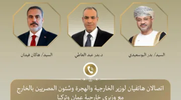 وزير الخارجية يناقش مع نظرائه من عمان وتركيا التطورات الإقليمية وطرق تهدئة التوترات
