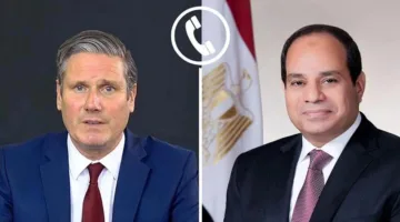 الرئيس السيسي ورئيس وزراء المملكة المتحدة يعبران عن سعادتهما بوقف القتال بين إسرائيل وإيران