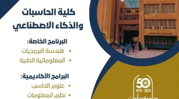تنسيق الجامعات: اكتشف كلية الحاسبات والذكاء الاصطناعي في جامعة حلوان