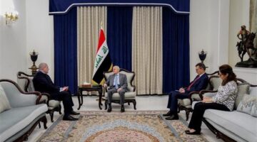 السفير المصري في بغداد يجتمع برئيس العراق
