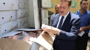 محافظ المنوفية يتسلم 2 طن من اللحوم لتوزيعها على الأسر الفقيرة بمناسبة العيد القومي