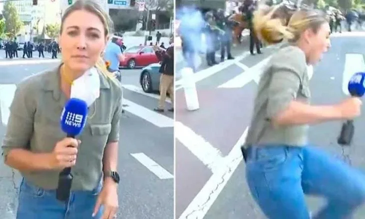 أستراليا: مراسلة قناة 9News تعرضت لاستهداف متعمد خلال تغطية احتجاجات في لوس أنجلوس أستراليا: مراسلة قناة 9News تعرضت لاستهداف متعمد خلال تغطية احتجاجات في لوس أنجلوس
