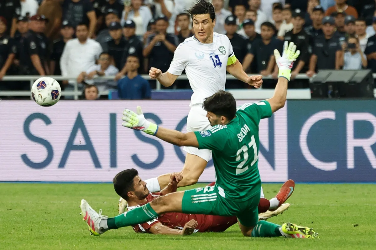 قطر تتعرض للهزيمة أمام أوزبكستان بنتيجة 3-0