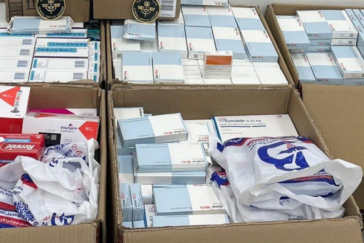 «الجمارك»: thwarting an attempt to smuggle 1,837 medicine boxes in Al-Abdali «الجمارك»: thwarting an attempt to smuggle 1,837 medicine boxes in Al-Abdali