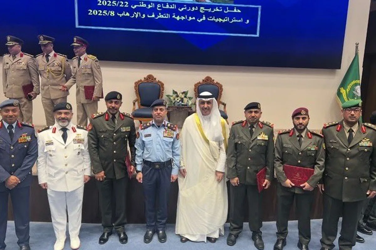 تخريج 6 ضباط كويتيين من أكاديمية الدفاع الوطني في الأردن