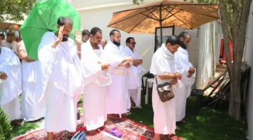 استعدادًا للمغادرة من عرفات.. حجاج الجمعيات الأهلية يستعدون للتوجه إلى مزدلفة مع غروب الشمس.