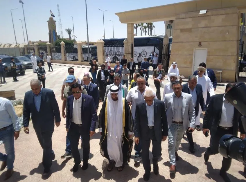 محافظ شمال سيناء يرحب بوفد البرلمان العربي خلال زيارة دعم لقطاع غزة
