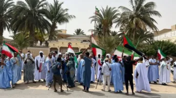 تظاهرات في موريتانيا رفضًا للاعتداءات على غزة وإيران