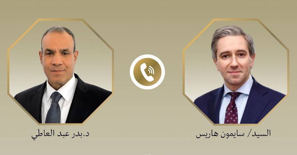 عبد العاطي يناقش مع نظيره الأيرلندي تأثيرات التوتر الحالي بين إسرائيل وإيران على المنطقة عبد العاطي يناقش مع نظيره الأيرلندي تأثيرات التوتر الحالي بين إسرائيل وإيران على المنطقة