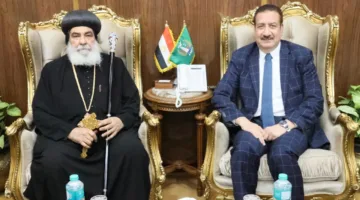 الأنبا بنيامين يلتقي محافظ المنوفية لتهنئته بمناسبة عيد الأضحى والعيد القومي للمحافظة