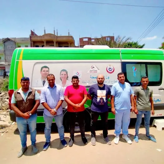 قافلة الصحة الهوائية بكفر صقر في محافظة الشرقية تُقدم الرعاية لأكثر من 1700 مريض.