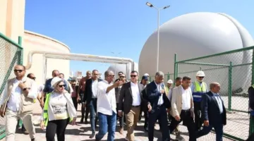 وزير الإسكان يزور محطة المعالجة الشرقية لمياه الصرف الصحي في الإسكندرية