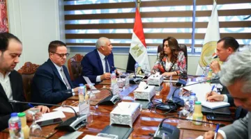 وزيرة التنمية المحلية تناقش مع محافظ الوادي الجديد مراحل تأسيس مركز لإنتاج الحرير