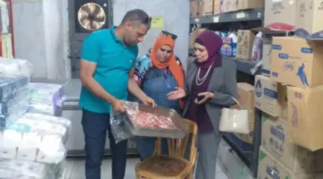 rewrite this title in other words: في أول أيام العيد.. ضبط 138 كيلو أغذية فاسدة ببني سويف وإحالة المخالفين للنيابة
