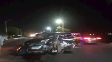 6 جرحى في حادث تصادم بين 3 سيارات قرب مطار سفنكس
