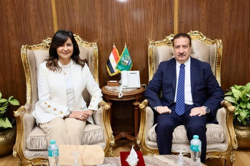 محافظ المنوفية يستقبل السفيرة نبيلة مكرم خلال إطلاق القافلة التنموية الشاملة محافظ المنوفية يستقبل السفيرة نبيلة مكرم خلال إطلاق القافلة التنموية الشاملة