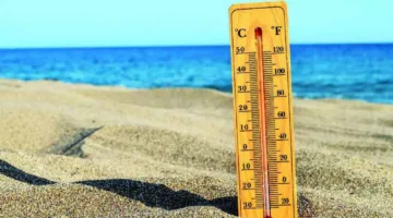 التوقعات لدرجات الحرارة الدنيا والعليا ليوم الاثنين المقبل