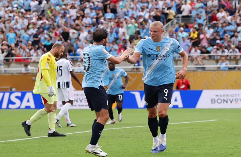 مانشستر سيتي يحقق انتصارًا ساحقًا على يوفنتوس بنتيجة 5-0 في كأس العالم للأندية مانشستر سيتي يحقق انتصارًا ساحقًا على يوفنتوس بنتيجة 5-0 في كأس العالم للأندية