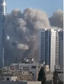 صواريخ إيرانية تضرب مبنى سوق الألماس في إسرائيل صواريخ إيرانية تضرب مبنى سوق الألماس في إسرائيل