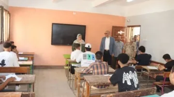 محافظ القليوبية يزور مجموعة من لجان امتحانات الثانوية العامة