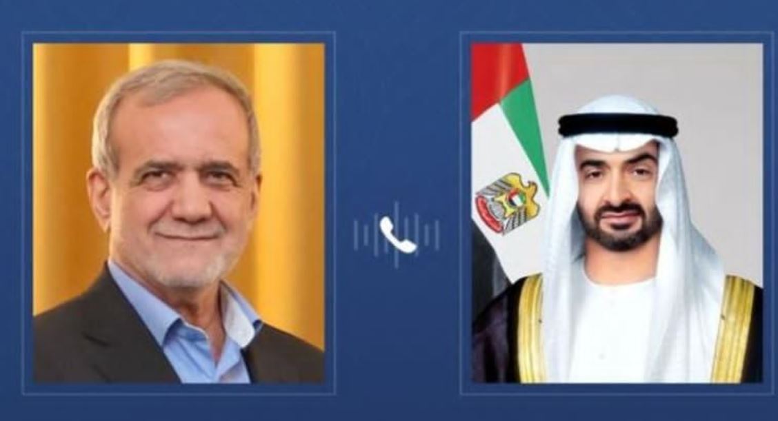 بن زايد يتواصل مع بزشكيان في إطار الجهود الإماراتية لتهدئة الأوضاع بين إيران وإسرائيل