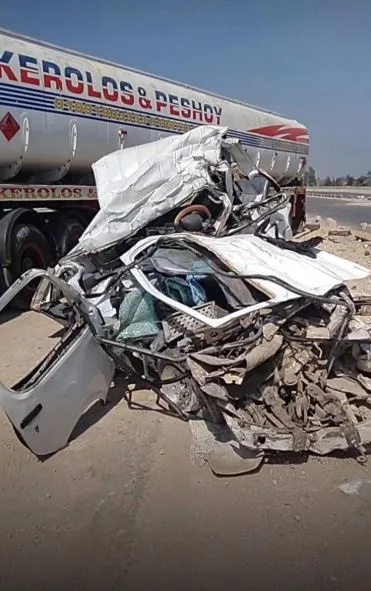 وفاة 9 أفراد في حادث خطير بين شاحنة وميكروباص على الطريق الإقليمي في المنوفية