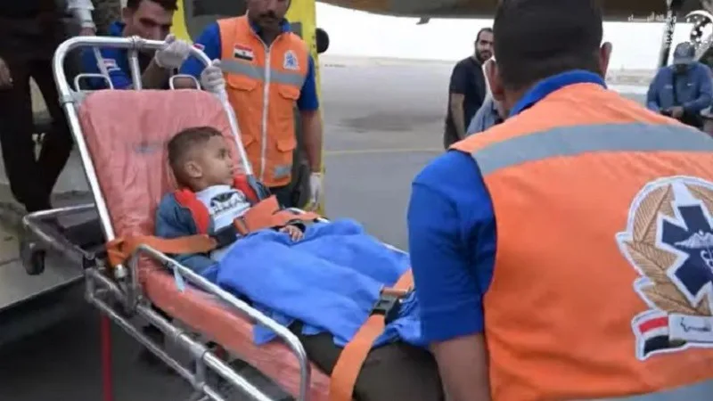 لأول مرة منذ تجدد الصراع في غزة.. منظمة الصحة العالمية تنقل أكثر من 30 طفلاً مريضاً ومصاباً. لأول مرة منذ تجدد الصراع في غزة.. منظمة الصحة العالمية تنقل أكثر من 30 طفلاً مريضاً ومصاباً.