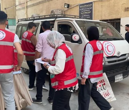 الهلال الأحمر: نواصل تقديم الدعم النفسي والمادي وتقييم الاحتياجات العاجلة لعائلات ضحايا حادث المنوفية. الهلال الأحمر: نواصل تقديم الدعم النفسي والمادي وتقييم الاحتياجات العاجلة لعائلات ضحايا حادث المنوفية.