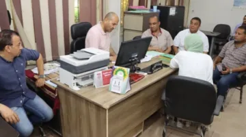 نائب السكرتير العام لمحافظة بني سويف يقوم بجولة تفقدية لمتابعة سير العمل في الوحدات المحلية خلال عطلة العيد.