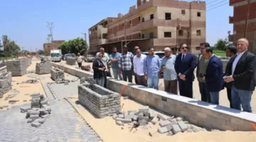 محافظ المنوفية يزور مشروعات تحديث مداخل العاصمة