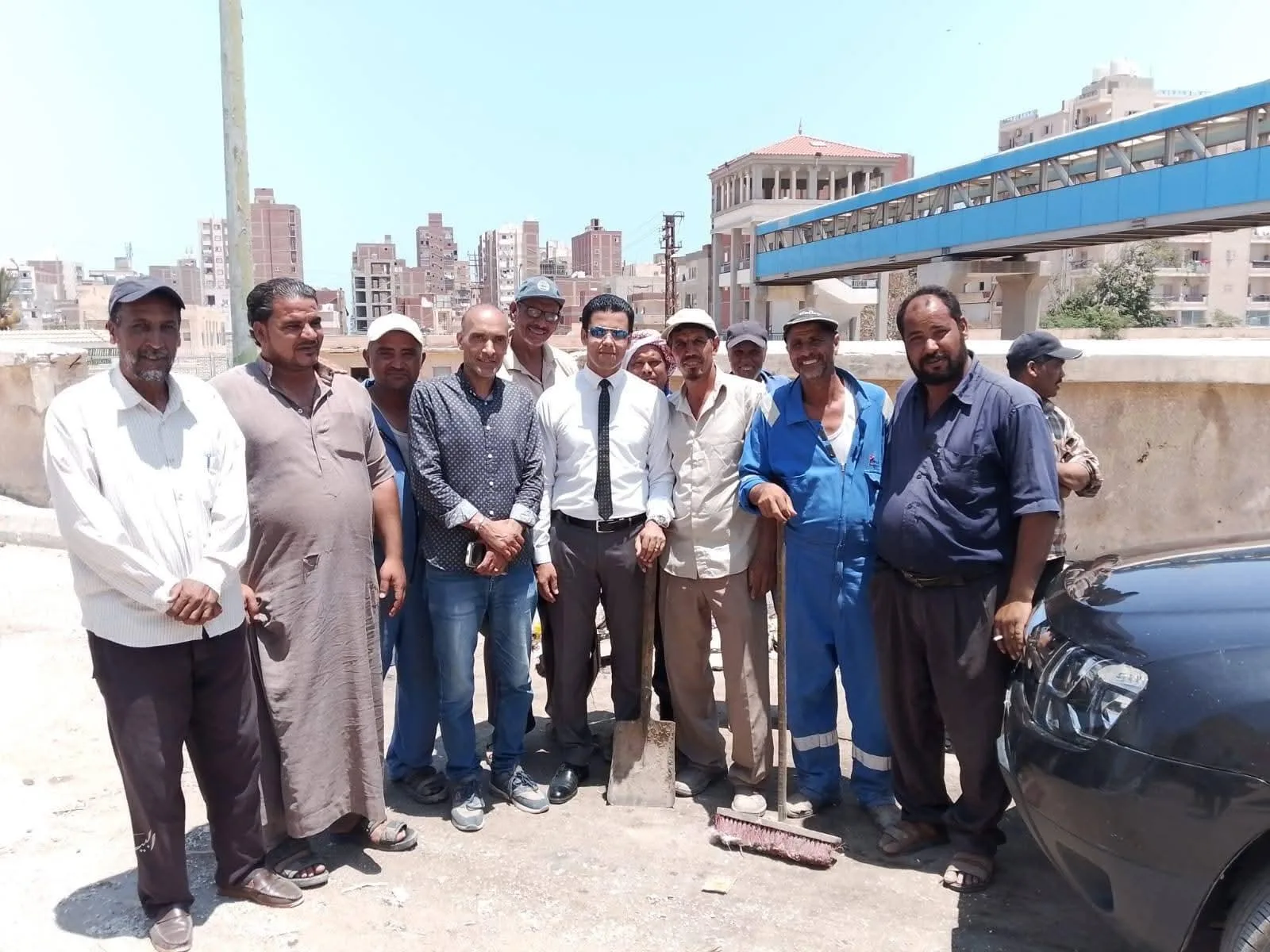 نائب محافظ مطروح يراقب أعمال قسم النظافة