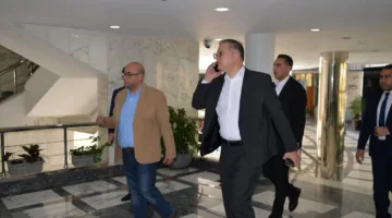 وزير الكهرباء ووزير البترول يقومان بزيارة تفقدية لمركز إدارة الشبكة القومية للغاز الطبيعي