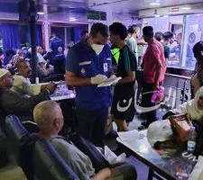 وصل 306 حجاج و7 حافلات إلى ميناء نويبع البحري