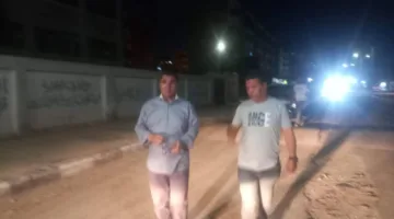 حملات لإزالة الإشغالات حول لجان امتحانات الثانوية العامة في حي الأربعين بالسويس