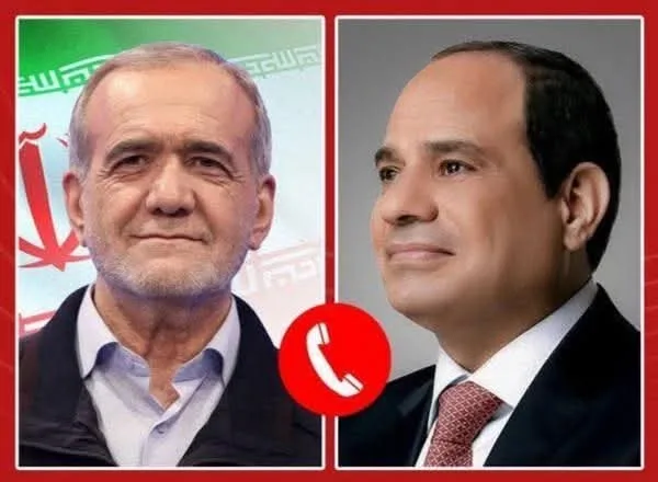 مكالمة هاتفية مهمة بين الرئيس السيسي والرئيس الإيراني