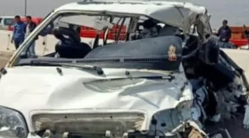 خمسة مصابين جراء انقلاب سيارة ميكروباص على طريق أسيوط