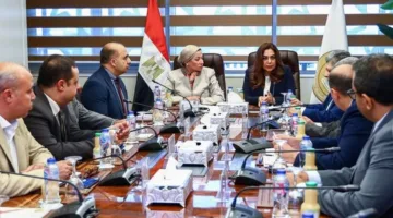 وزيرتا البيئة والتنمية المحلية تناقشان مع مسؤولي وزارة الكهرباء مراجعة إيرادات نظافة شركات الكهرباء.