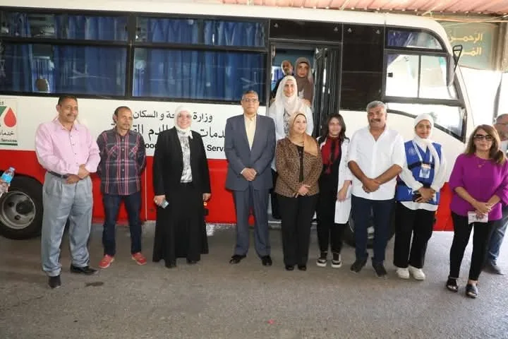 محافظ الجيزة يفتتح فعاليات اليوم العالمي للتبرع بالدم من ميدان مصطفى محمود محافظ الجيزة يفتتح فعاليات اليوم العالمي للتبرع بالدم من ميدان مصطفى محمود