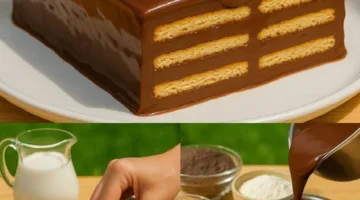 وصفة كيكة البسكويت مع الشوكولاتة