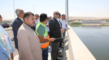 محافظ بني سويف يطلع على اللمسات الأخيرة لمشروع محور الفشن على النيل
