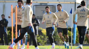 احتمالية أن يبدأ ميسي المباراة أمام كولومبيا.