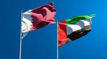 الرئيس الإماراتي يرحب برئيس وزراء وزير خارجية قطر