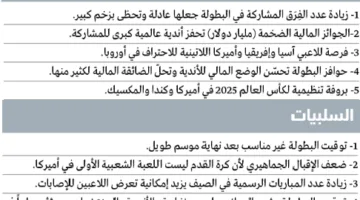 رياضيون: كأس العالم للأندية «مسابقة منصفة»