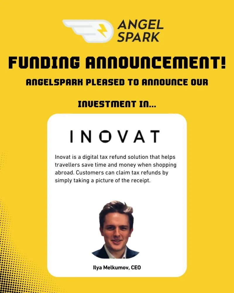 شركة «AngelSpark» الإماراتية تضخ استثمارات في «Inovat» الفرنسية المتخصصة في الحلول الرقمية لاسترداد ضرائب السفر شركة «AngelSpark» الإماراتية تضخ استثمارات في «Inovat» الفرنسية المتخصصة في الحلول الرقمية لاسترداد ضرائب السفر
